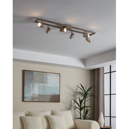 Eglo - LED Точково осветително тяло 6xGU10/5W/230V