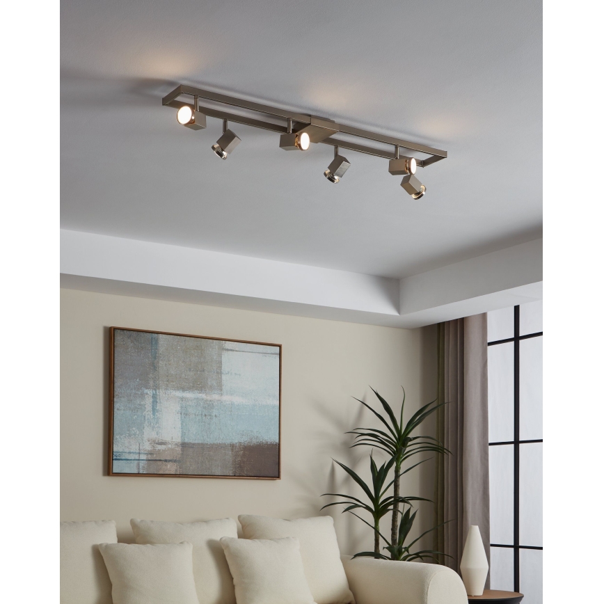 Eglo - LED Точково осветително тяло 6xGU10/5W/230V