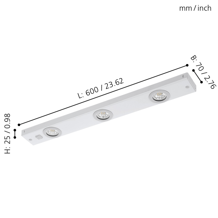 Eglo - LED Спот 3xLED/2.3W/230V