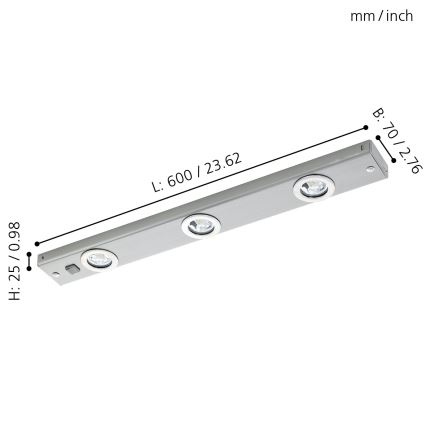 Eglo - LED Спот 3xLED/2.3W/230V