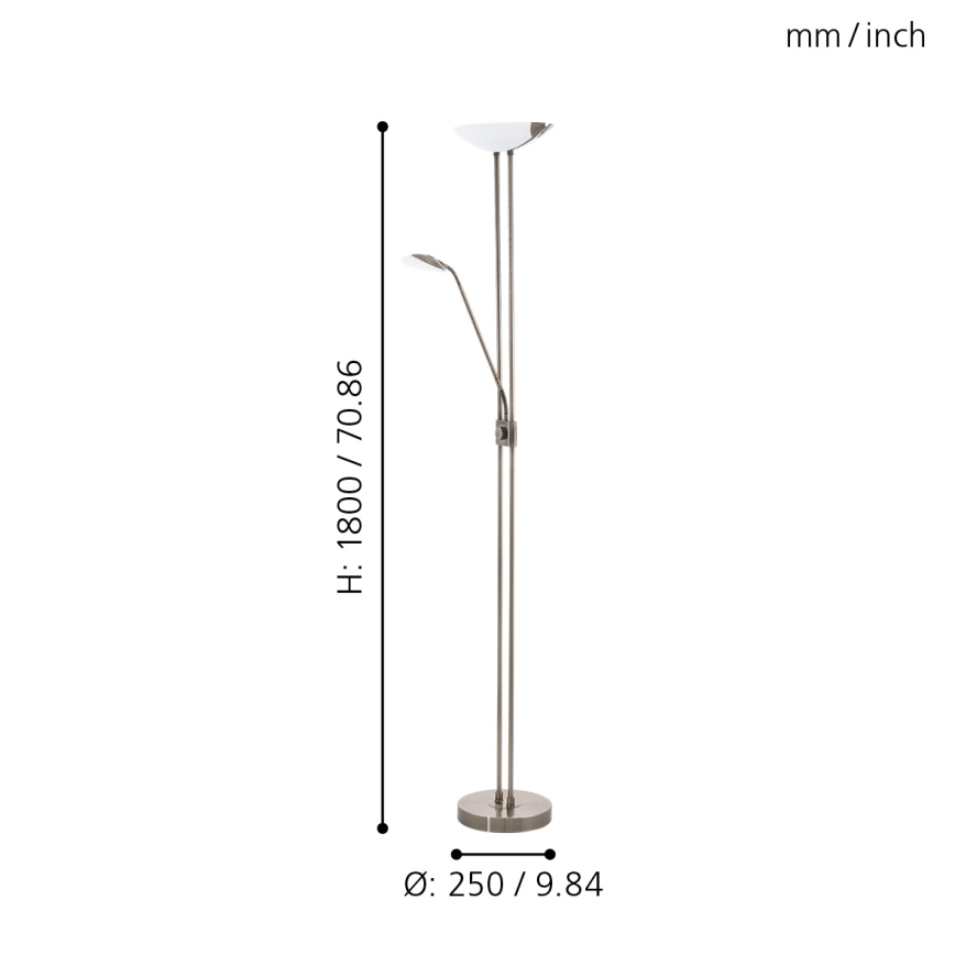 Eglo - LED Димируем лампион LED/20W + LED/2,5W бронзов