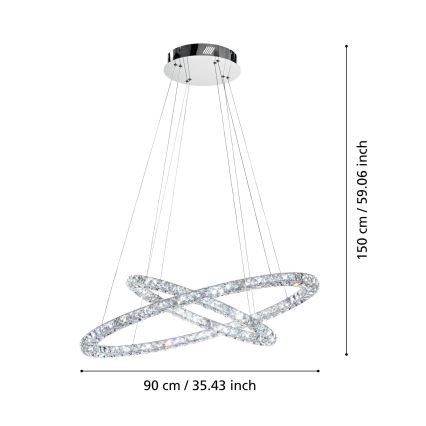 Eglo - LED Пендел LED/56,1W/230V