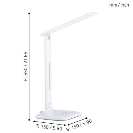 Eglo -  Настолна лампа LED/2.9W/230V