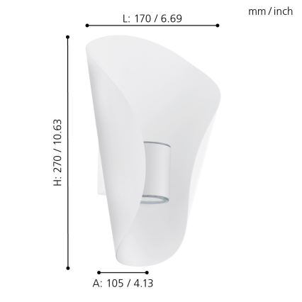 Eglo - LED Екстериорно осветление 2xLED/2,5W/230V IP44