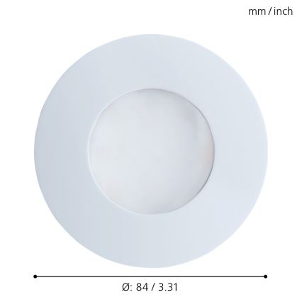 Eglo - LED лампа за таван за баня 1xGU10/5W/230V IP65