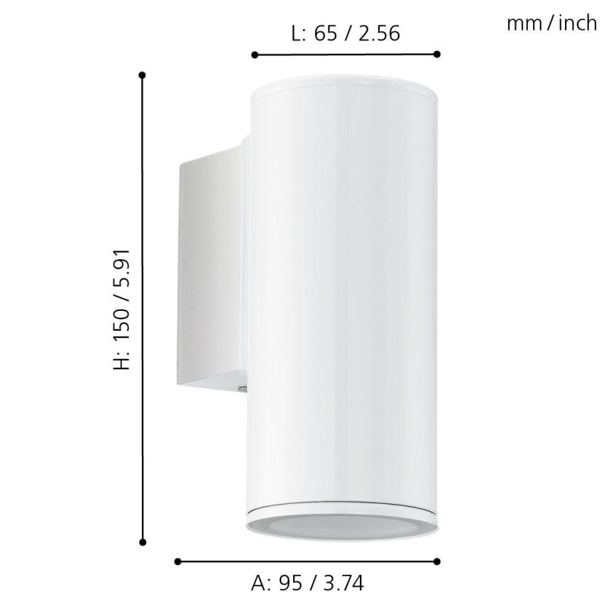 Eglo - LED Екстериорно осветление 1xGU10/3W/230V IP44