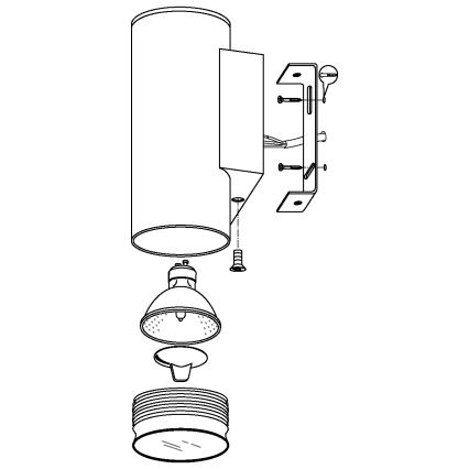 Eglo - LED Екстериорно осветление 1xGU10/3W/230V IP44