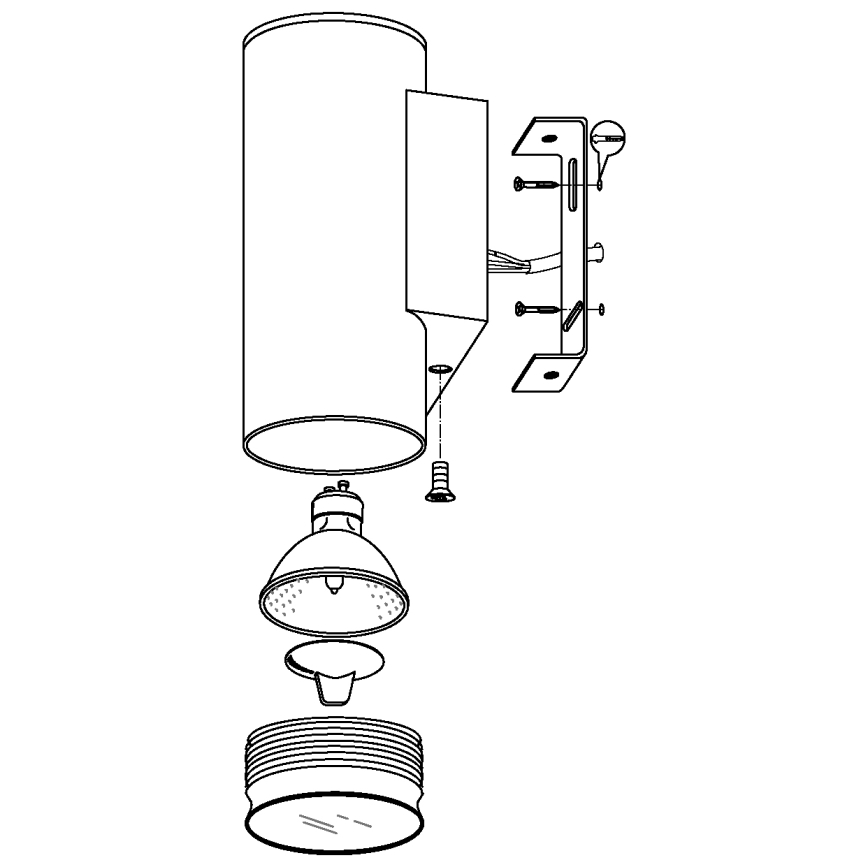 Eglo - LED Екстериорно осветление 1xGU10/3W/230V IP44