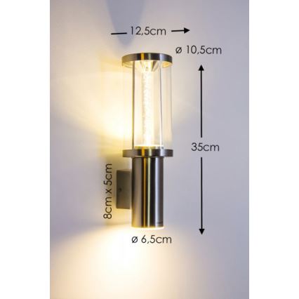 Eglo - LED Екстериорно осветление  1xGU10/3W + LED/3,7W IP44