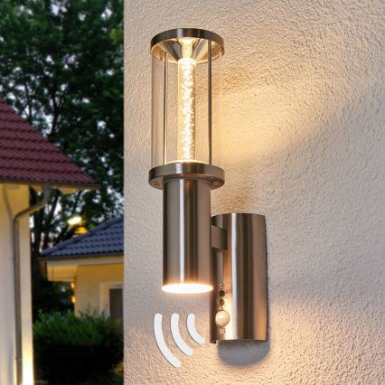 Eglo - LED Екстериорно осветление на сензор  1xGU10/3W + 1xLED/3,7W IP44