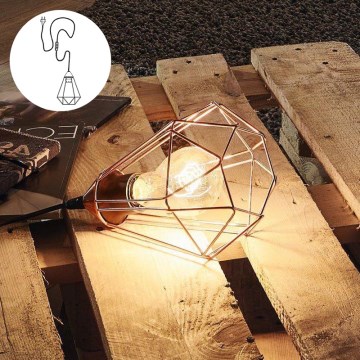 Eglo 94197 - Настолна лампа за контакт TARBES 1xE27/60W/230V