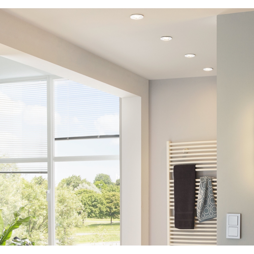 Eglo - Комплект 3x LED вградени таванни осветителни тела PENETO 1xGU10-LED/3W/230V