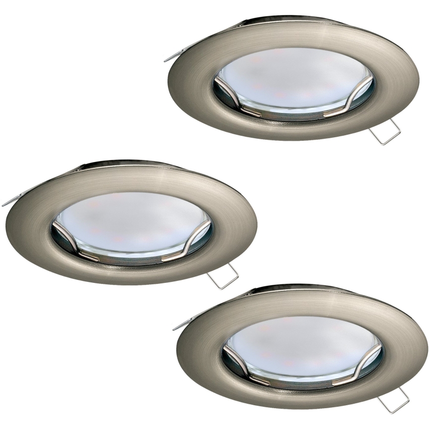 Eglo - Комплект 3x LED Таванна лампа PENETO 3xGU10-LED/3W/230V
