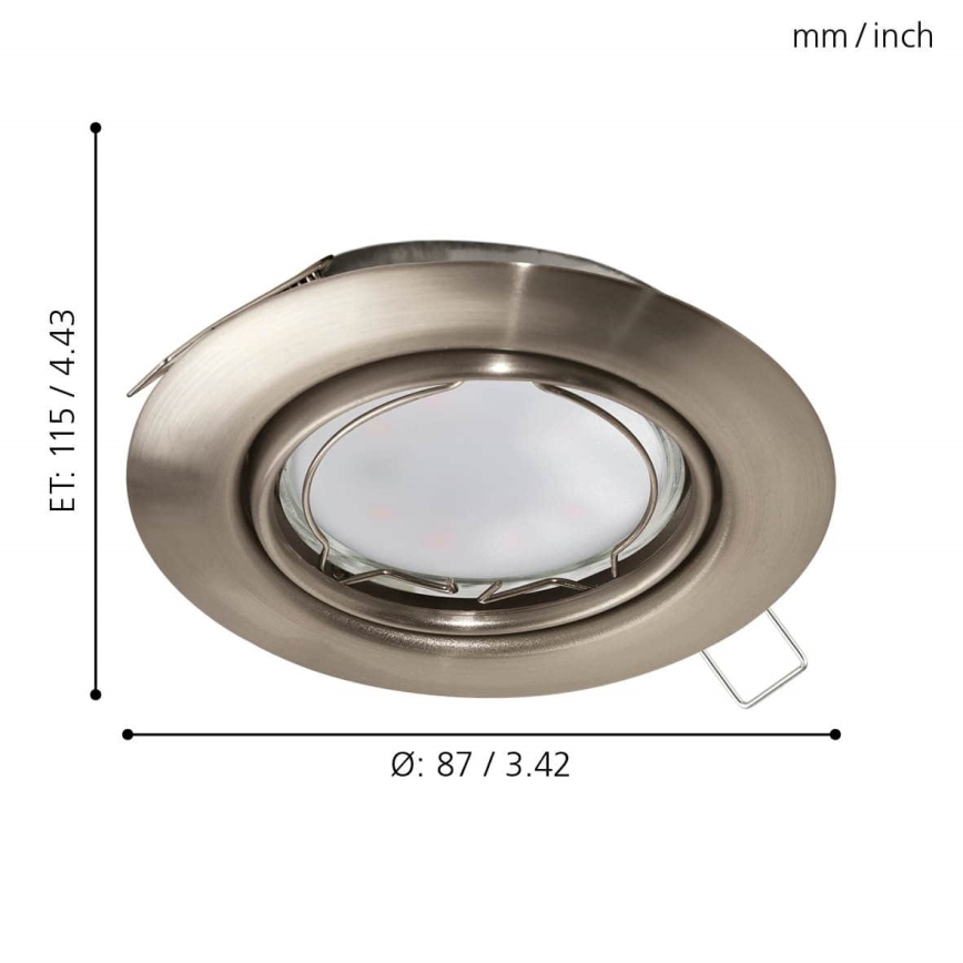 Eglo - LED Осветление за окачен таван 1xGU10-LED/5W/230V