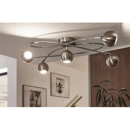 Eglo - LED Прожектор, луна 5xGU10-LED/3W/230V