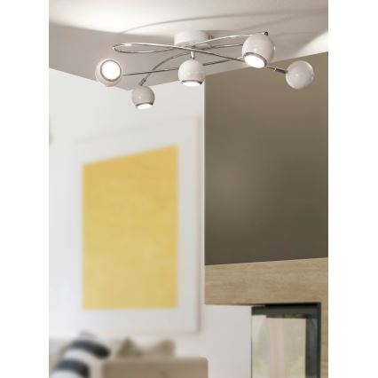 Eglo - LED Точково осветително тяло 5xGU10-LED/3W/230V