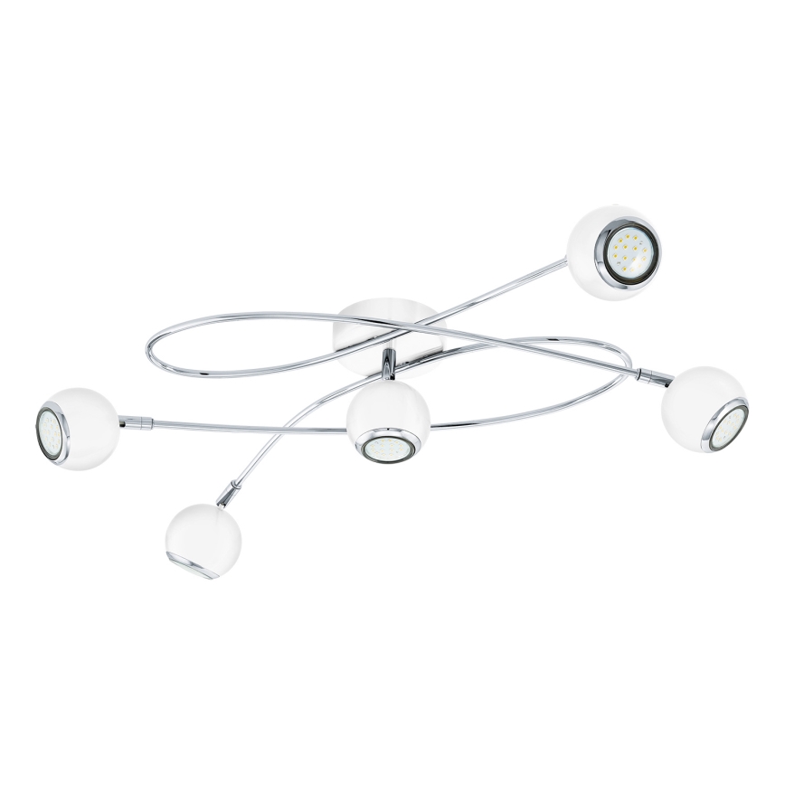 Eglo - LED Точково осветително тяло 5xGU10-LED/3W/230V