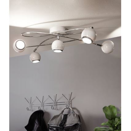 Eglo - LED Точково осветително тяло 5xGU10-LED/3W/230V