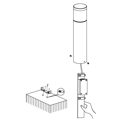 Eglo - външно LED осветление LED/3,7W/230V IP44
