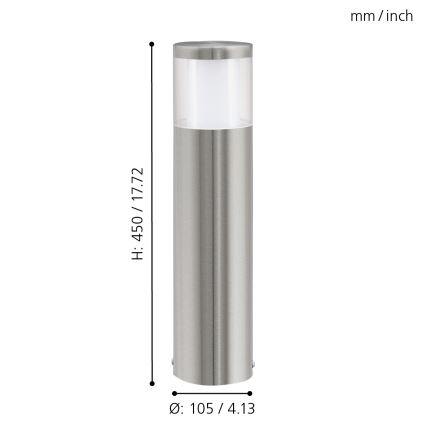 Eglo - LED външно осветление 1xLED/3,7W/230V IP44