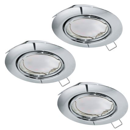 Eglo - Комплект 3x LED Осветление за окачен таван PENETO 3xGU10-LED/5W/230V