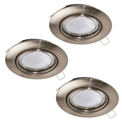 Eglo - Комплект 3x LED Осветление за окачен таван PENETO 3xGU10-LED/5W/230V