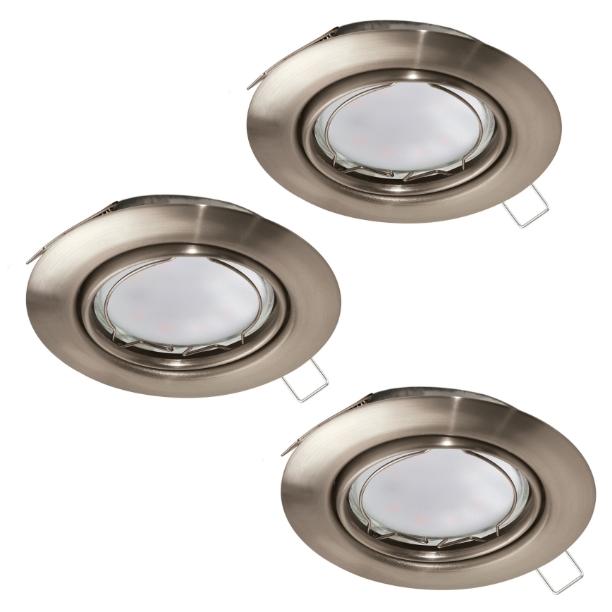 Eglo - Комплект 3x LED Осветление за окачен таван PENETO 3xGU10-LED/5W/230V
