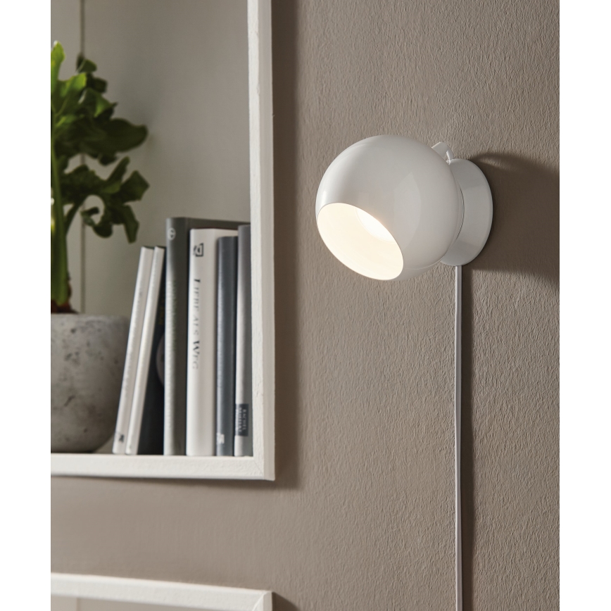 Eglo - LED настолна/стенна лампа 1xGU10/2,8W/230V бяла