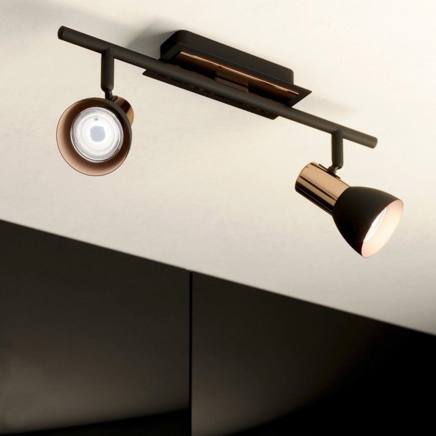 Eglo 94585 - LED Точково осветително тяло BARNHAM 2xGU10/3,3W/230V