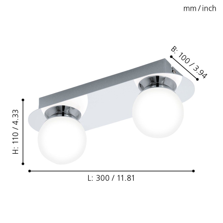 Eglo - LED лампа за баня  2xLED/3,3W/230V IP44