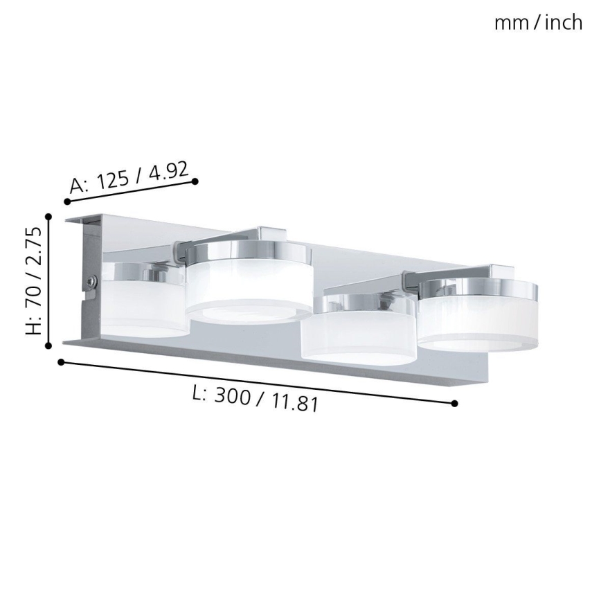 Eglo - LED Аплик за баня 2xLED/4,5W/230V IP44