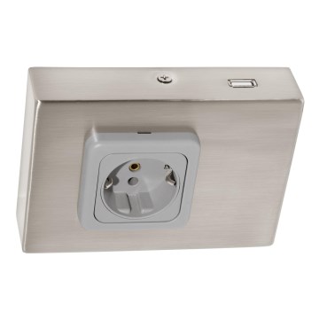 Eglo 94664 - SCHUKO контакт за монтаж под шкаф с USB TAXANO