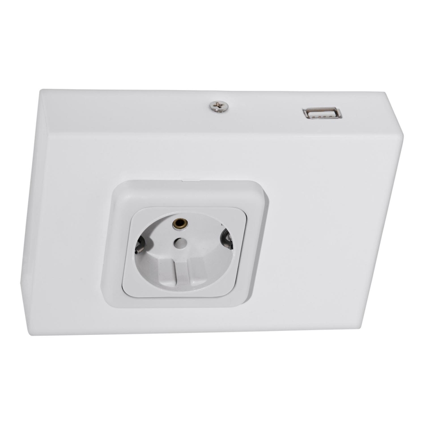 Eglo 94665 - Контакт за под кухненски шкаф SCHUKO вкл. USB TAXANO