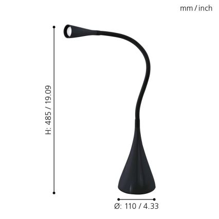 Eglo - LED Настолна лампа 1xLED/3,5W/230V