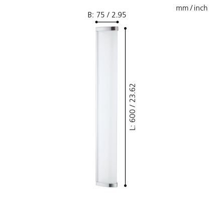 Eglo - LED лампа за баня 1xLED/16W/230V IP44