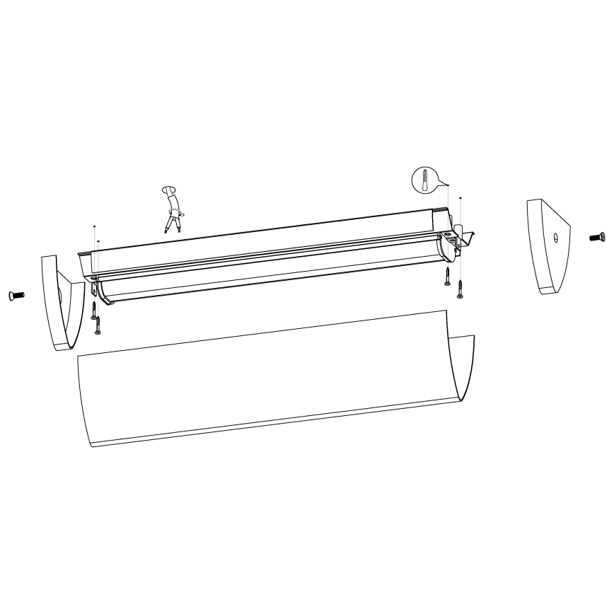 Eglo - LED лампа за баня 1xLED/16W/230V IP44