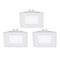 Eglo 94733 - Комплект 3x LED Осветление за окачен таван FUEVA 1 3xLED/2,7W/230V