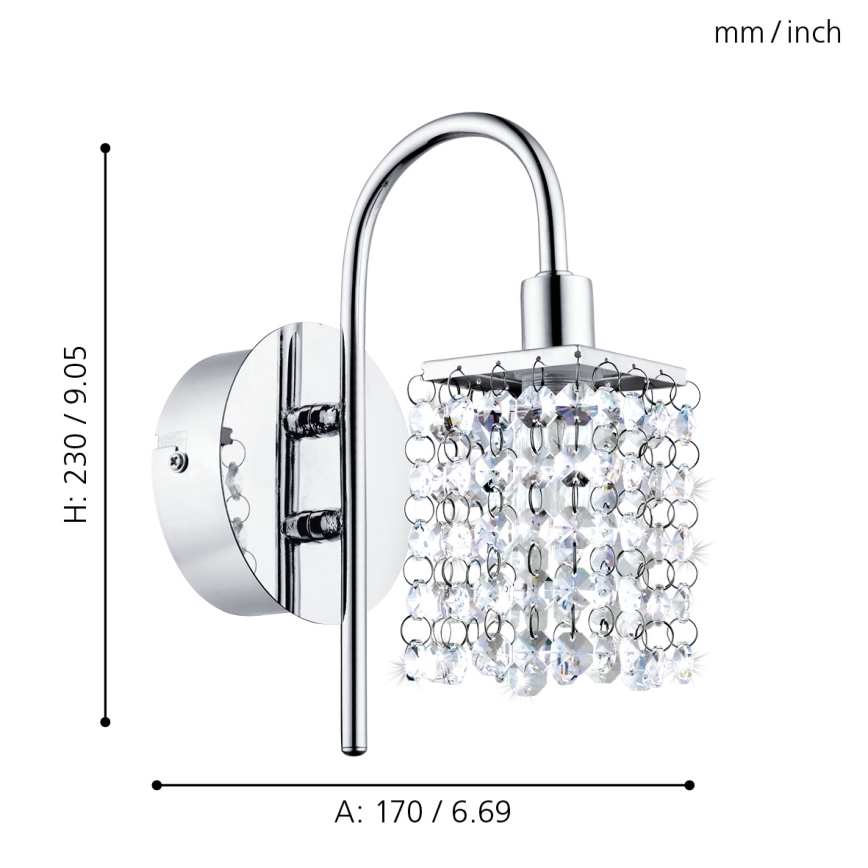 Eglo - LED лампа за баня 1xLED/2,5W/230V IP44