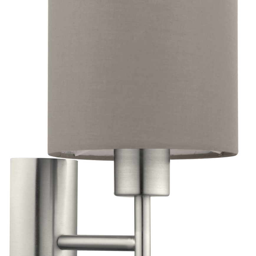 Eglo - Стенно осветително тяло 1xE27/60W/230V тауп