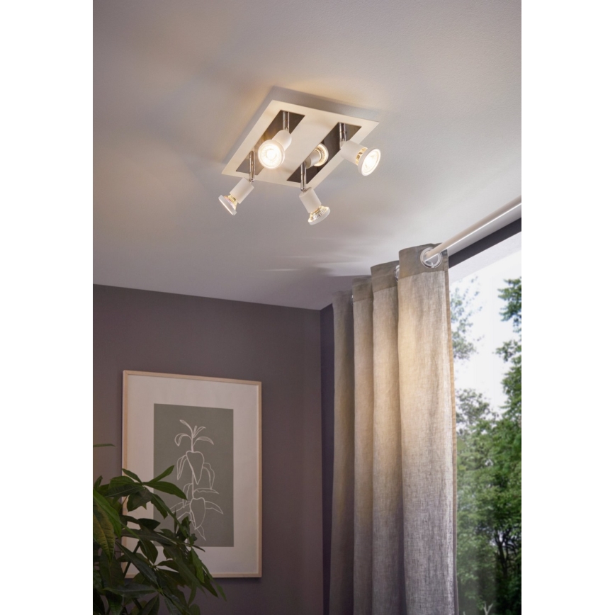 Eglo 94962 - LED Точково осветително тяло SARRIA 4xGU10-LED/5W/230V