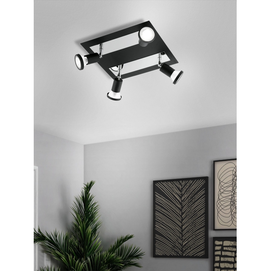 Eglo 94966 - LED Точково осветително тяло SARRIA 4xGU10-LED/5W/230V