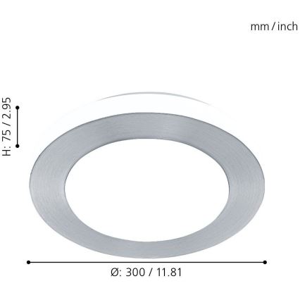 Eglo - LED лампа за баня LED 1xLED/11W/230V IP44