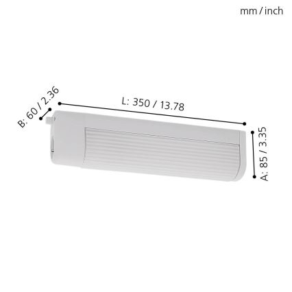 Eglo - Стенна лампа 2xE14/40W/230V