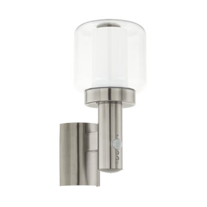 Eglo - Екстериорна Стенна лампа на сензор 1xE27/40W IP44