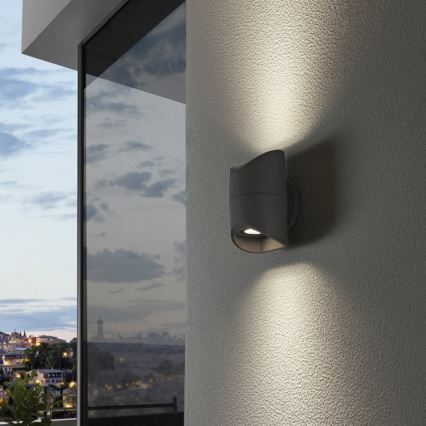Eglo 95076 - Екстериорна Стенна лампа ABRANTES 2xLED/6W/230V IP44