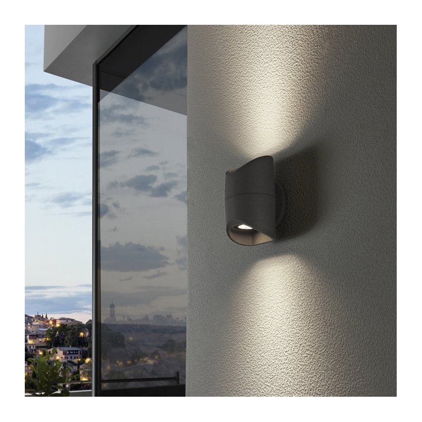 Eglo 95076 - Екстериорна Стенна лампа ABRANTES 2xLED/6W/230V IP44