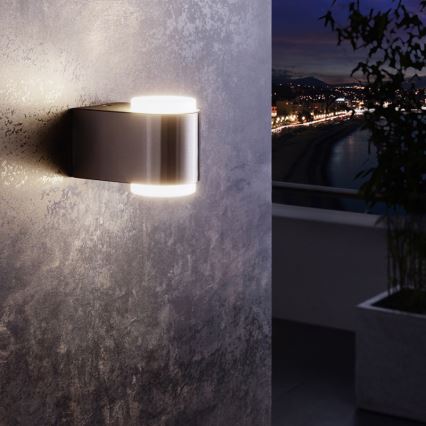 Eglo 95079 - Екстериорна стенна лампа BRIONES 2xLED/3W/230V IP44