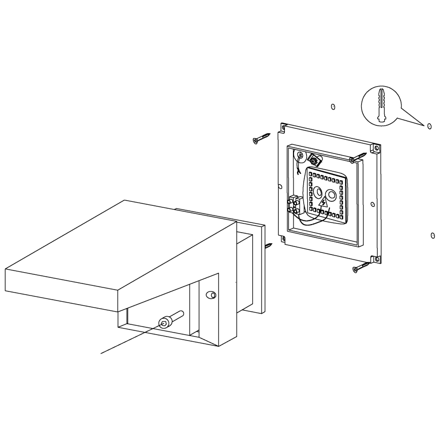 Eglo - Екстериорна Стенна лампа LED/10W/230V IP54