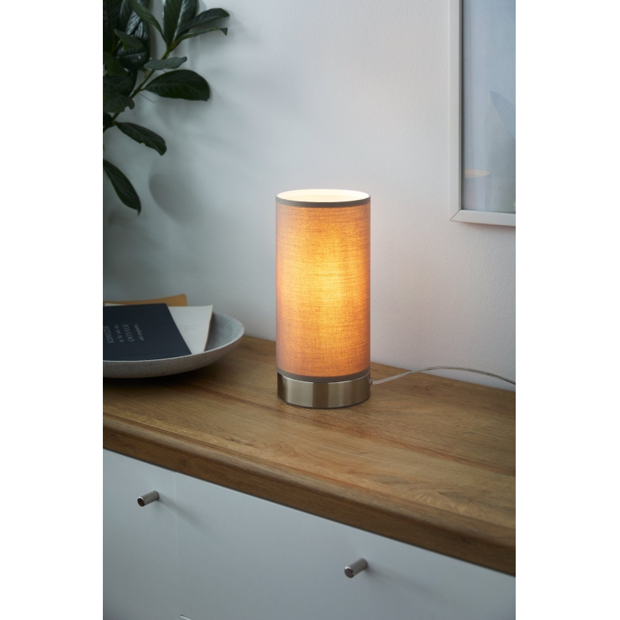 Eglo - Димируема настолна лампа 1xE27/40W/230V таупе