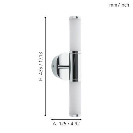 Eglo - LED лампа за баня 2xLED/4,5W/230V IP44